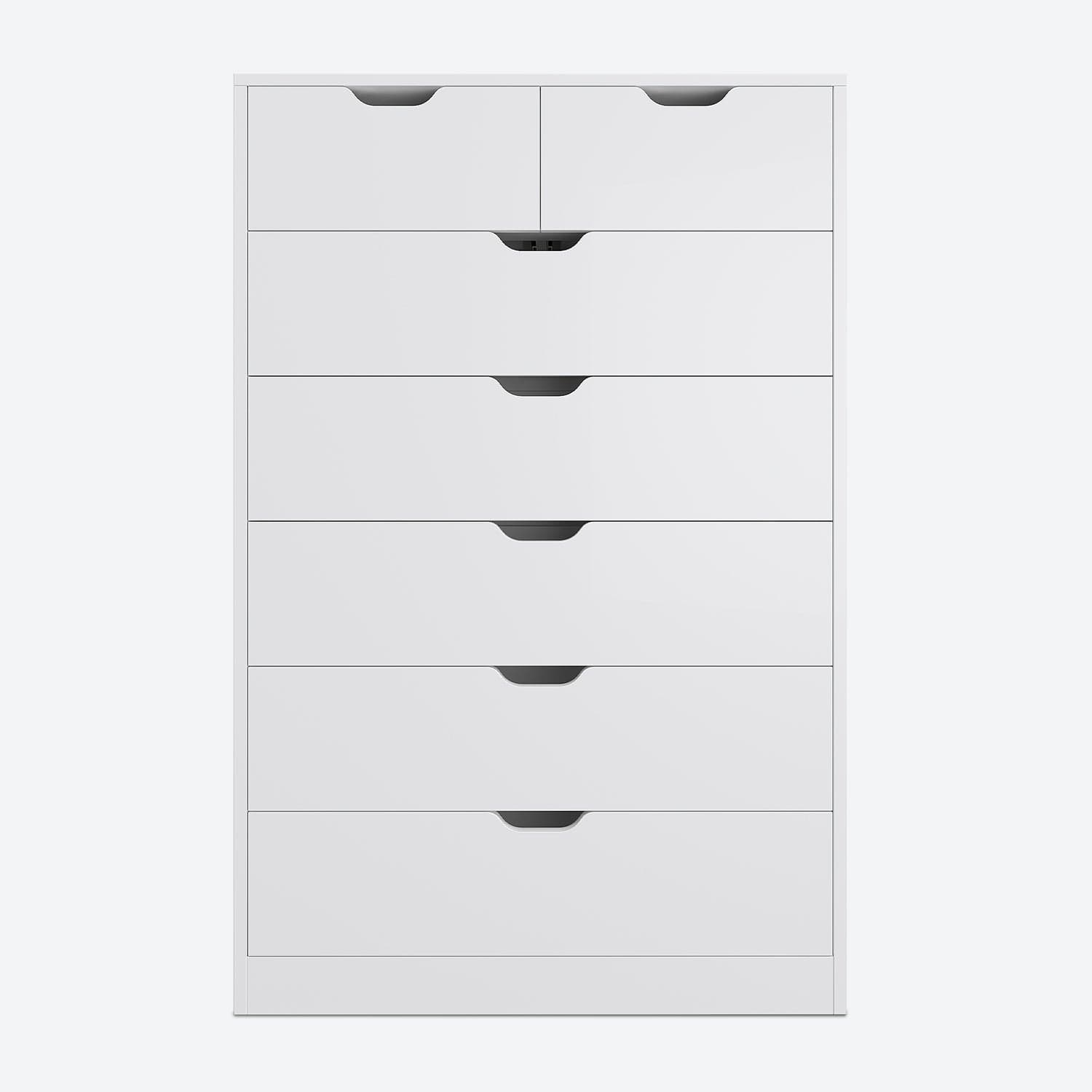 HAUOMS Dresser Tall 7 Drawer Dresser White