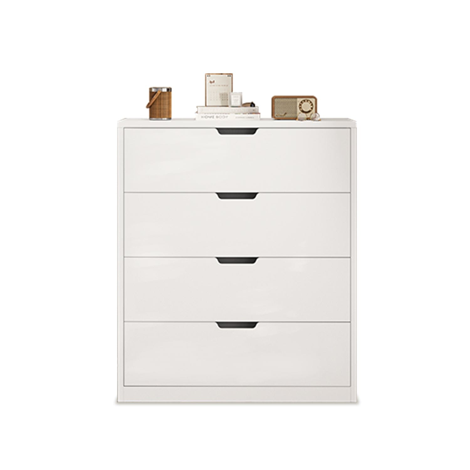 HAUOMS Dresser White 4 Drawers Dresser White