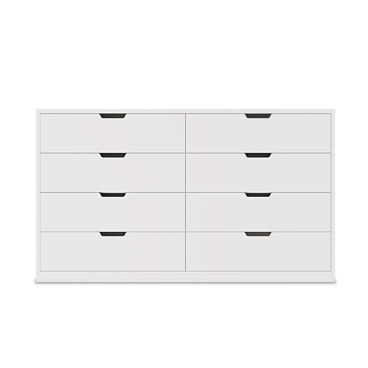 HAUOMS Dresser White 8 Drawers Dresser White