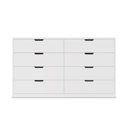 HAUOMS Dresser White 8 Drawers Dresser White