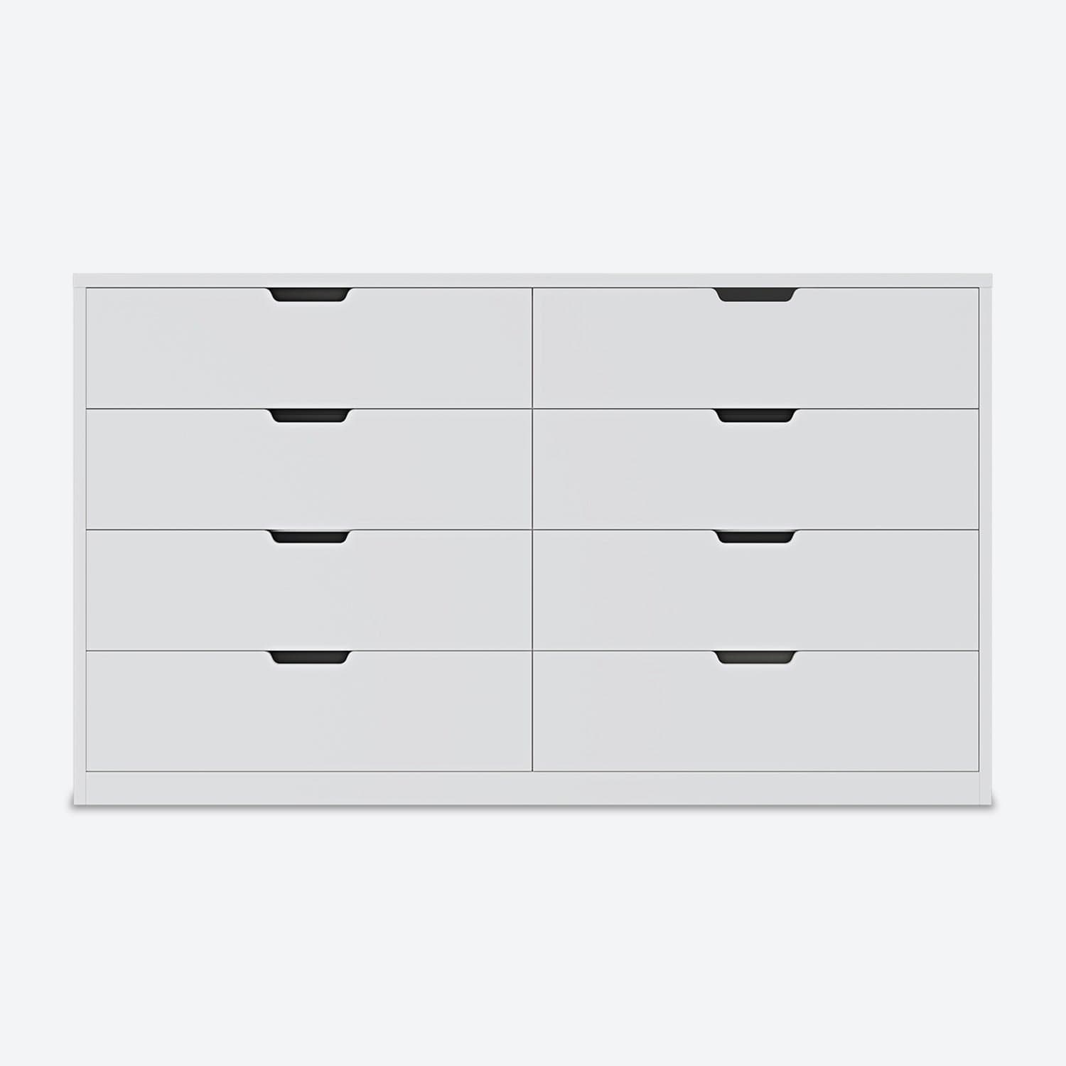 HAUOMS Dresser White 8 Drawers Dresser White