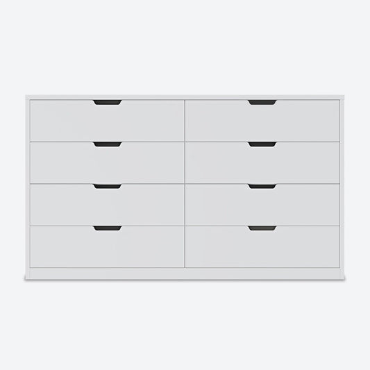 HAUOMS Dresser White 8 Drawers Dresser White