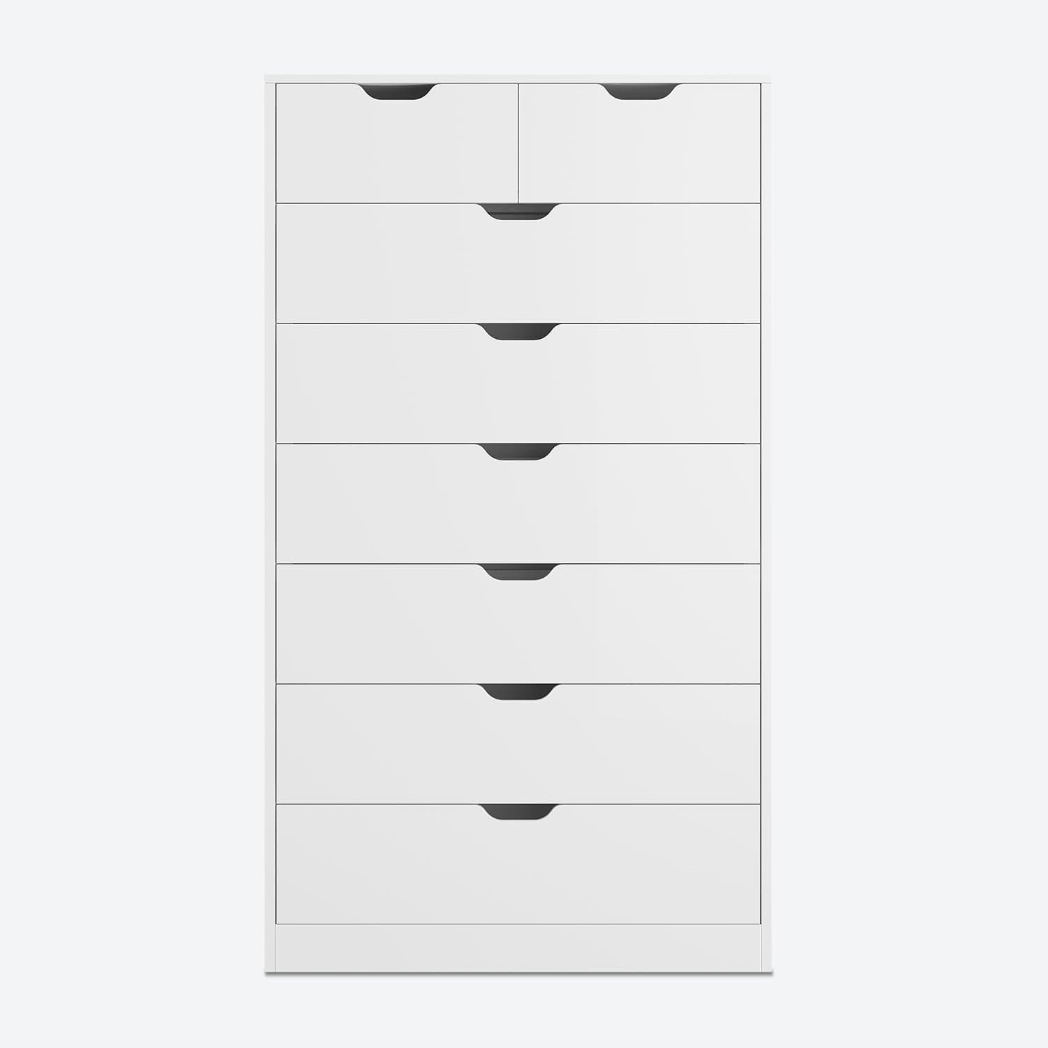 HAUOMS Dresser White Tall 8 Drawer White Dresser
