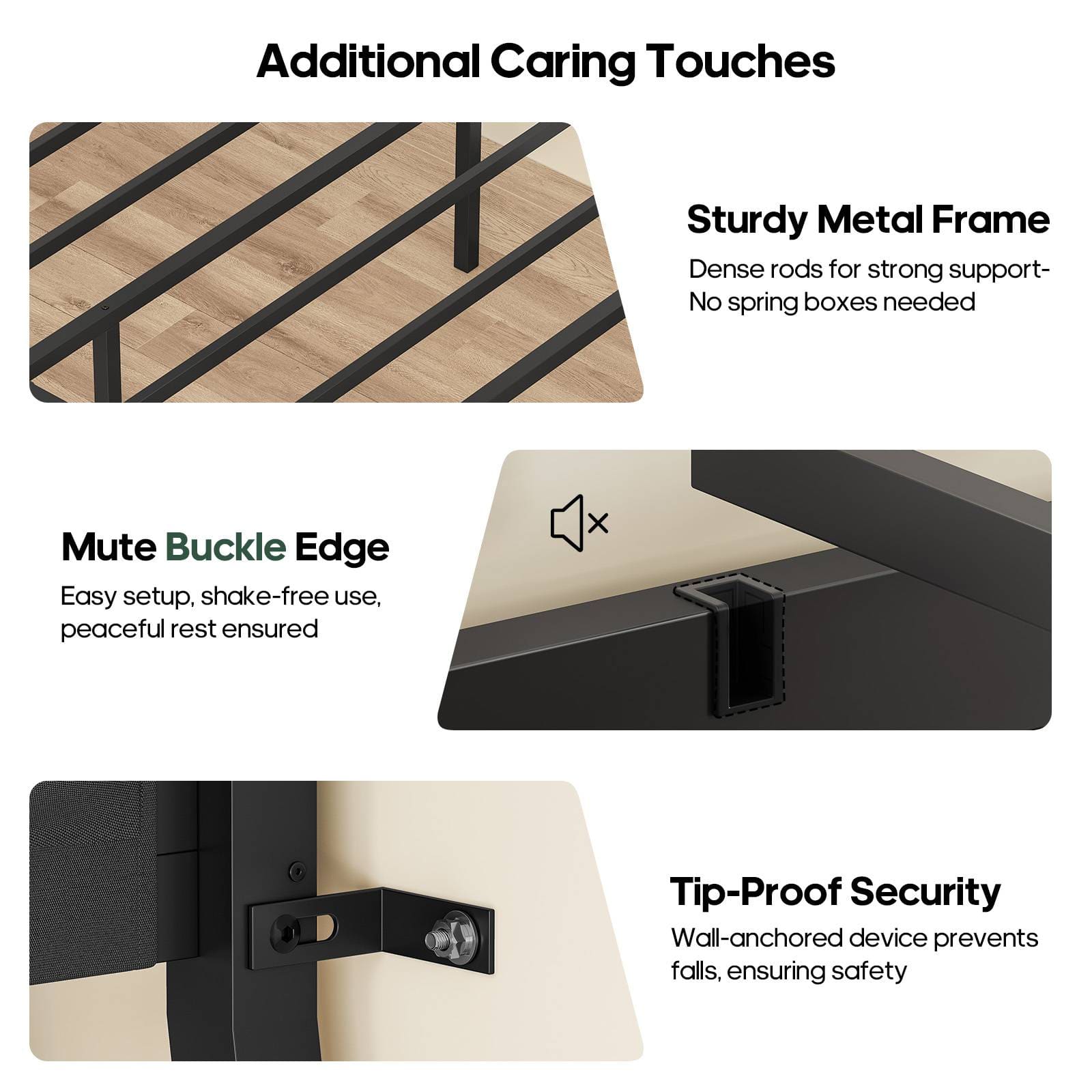 HAUOMS HAUOMS Twin Bunk Beds with Desk RGB LED Lights Power Outlets Underneath Storage Metal Beds with Safety Guardrail and Ladders No Box Spring Needed